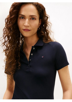 Tommy Hilfiger dámske polotričko Slim Fit modré