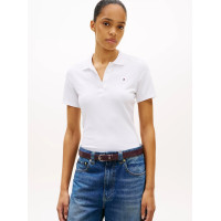 Tommy Hilfiger dámske polotričko Slim Fit biele Tommy Hilfiger dámske polotričko Slim Fit biele