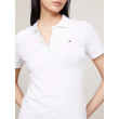 Tommy Hilfiger dámske polotričko Slim Fit biele Tommy Hilfiger dámske polotričko Slim Fit biele