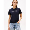Tommy Hilfiger dámske tričko z organickej bavlny modré Tommy Hilfiger dámske tričko z organickej bavlny modré