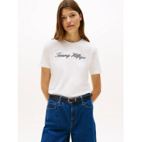 Tommy Hilfiger dámske tričko z organickej bavlny biele Tommy Hilfiger dámske tričko z organickej bavlny biele