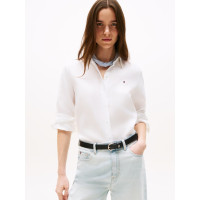 Tommy Hilfiger ľanová košeľa biela Tommy Hilfiger ľanová košeľa biela