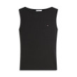 Tommy Hilfiger top s lodičkovým výstrihom čierny Tommy Hilfiger top s lodičkovým výstrihom čierny
