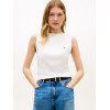 Tommy Hilfiger top s lodičkovým výstrihom biely Tommy Hilfiger top s lodičkovým výstrihom biely