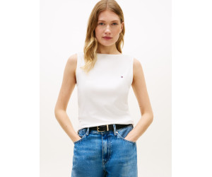Tommy Hilfiger top s lodičkovým výstrihom biely Tommy Hilfiger top s lodičkovým výstrihom biely