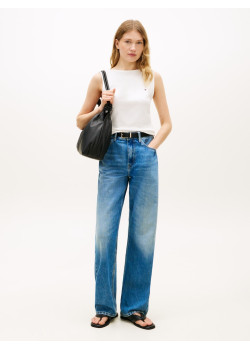 Tommy Hilfiger top s lodičkovým výstrihom biely