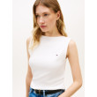 Tommy Hilfiger top s lodičkovým výstrihom biely Tommy Hilfiger top s lodičkovým výstrihom biely