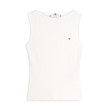 Tommy Hilfiger top s lodičkovým výstrihom biely Tommy Hilfiger top s lodičkovým výstrihom biely