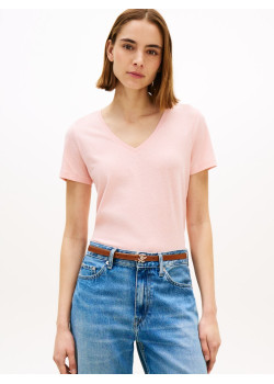 Tommy Hilfiger dámske véčkové tričko ružové