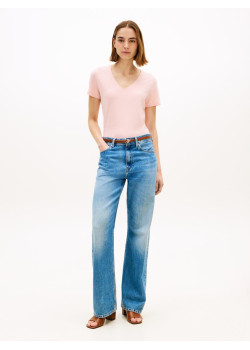 Tommy Hilfiger dámske véčkové tričko ružové