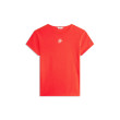 Tommy Hilfiger Slim tričko s textúrovaným logom červené Tommy Hilfiger Slim tričko s textúrovaným logom červené