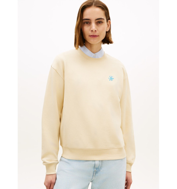 Tommy Hilfiger dámska mikina s logom Reg béžová Tommy Hilfiger dámska mikina s logom Reg béžová