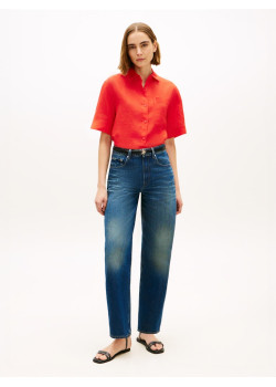 Tommy Hilfiger voľná košeľa červená