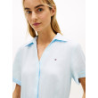 Tommy Hilfiger ľanové mini šaty modré