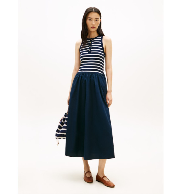 Tommy Hilfiger šaty bez rukávov modré Tommy Hilfiger šaty bez rukávov modré