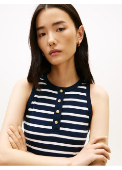 Tommy Hilfiger šaty bez rukávov modré