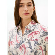 Tommy Hilfiger ľanová košeľa s leopardom béžová Tommy Hilfiger ľanová košeľa s leopardom béžová