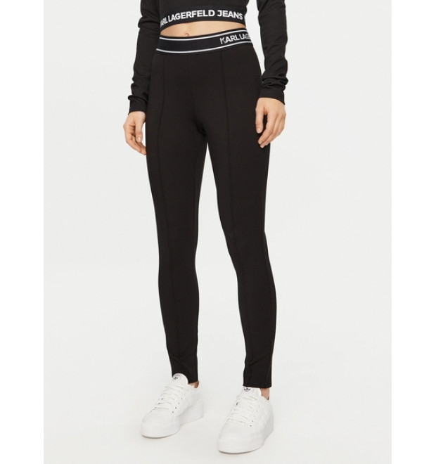 Karl Lagerfeld Slim fit legíny čierne