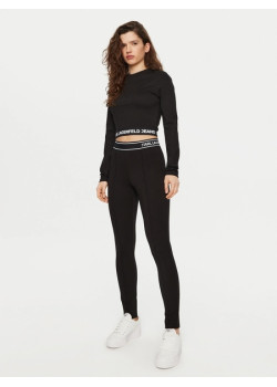 Karl Lagerfeld Slim fit legíny čierne