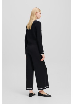 Karl Lagerfeld dámske široké Culotte nohavice čierne