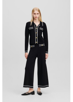 Karl Lagerfeld dámske široké Culotte nohavice čierne