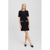 Karl Lagerfeld elegantné šaty čierno-biele