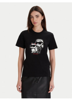 Karl Lagerfeld tričko čierne Regular Fit