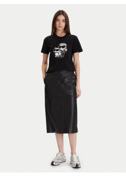 Karl Lagerfeld tričko čierne Regular Fit