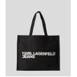 Karl Lagerfeld veľká plátená taška čierna Karl Lagerfeld veľká plátená taška čierna