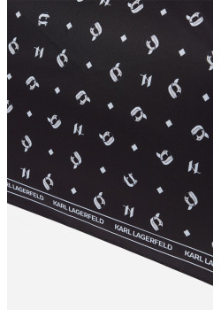 Karl Lagerfeld dáždnik Ikon AOP čierny
