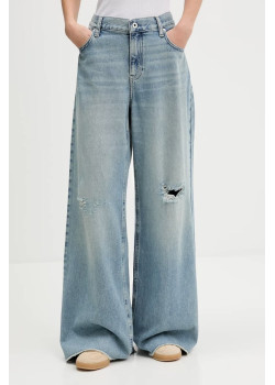 Karl Lagerfeld Jeans dámske široké rifle modré