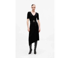 Karl Lagerfeld midi šaty čierne priliehavé