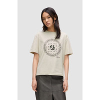 Karl Lagerfeld Jeans dámske tričko Bandana Logo béžové Karl Lagerfeld Jeans dámske tričko Bandana Logo béžové