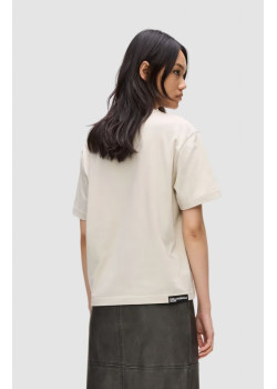 Karl Lagerfeld Jeans dámske tričko Bandana Logo béžové