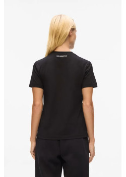 Karl Lagerfeld tričko IKON čierne Regular Fit