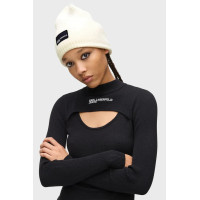Karl Lagerfeld Jeans čiapka long Beanie béžová Karl Lagerfeld Jeans čiapka long Beanie béžová