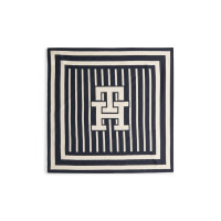 Tommy Hilfiger hodvábna šatka CHIC tmavomodrá Tommy Hilfiger hodvábna šatka CHIC tmavomodrá