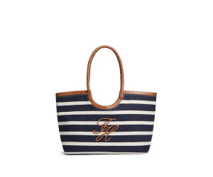 Tommy Hilfiger kabelka pruhovaná modro-hnedá Tommy Hilfiger kabelka pruhovaná modro-hnedá