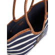 Tommy Hilfiger kabelka pruhovaná modro-hnedá Tommy Hilfiger kabelka pruhovaná modro-hnedá