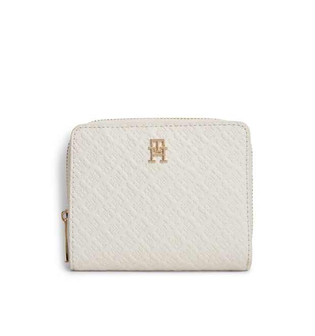 Tommy Hilfiger peňaženka s monogramom biela Tommy Hilfiger peňaženka s monogramom biela