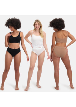 Bamboo basics nohavičky s vyšším pásom 3Pack