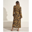 Selmark dámske plážové kimono čierno-hnedé Selmark dámske plážové kimono čierno-hnedé