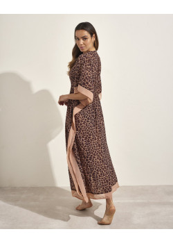 Selmark dámsky kaftan hnedý