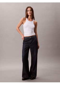 Calvin Klein dámske rifle Ultra High Rise Relaxed Indigo modré