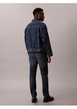 Calvin Klein Jeans pánske rifle Thermal Taper tmavomodré