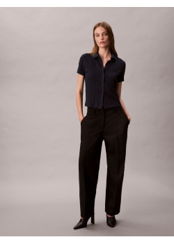 Calvin Klein dámske polo tričko s monogramom modré