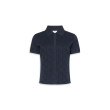 Calvin Klein dámske polo tričko s monogramom modré