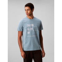 Calvin Klein Jeans pánske tričko s logom zelenomodré Calvin Klein Jeans pánske tričko s logom zelenomodré