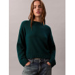 Calvin Klein Jeans dámsky hladký sveter zelený Calvin Klein Jeans dámsky hladký sveter zelený