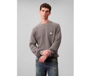 Calvin Klein Jeans pánsky sveter s logom sivá
